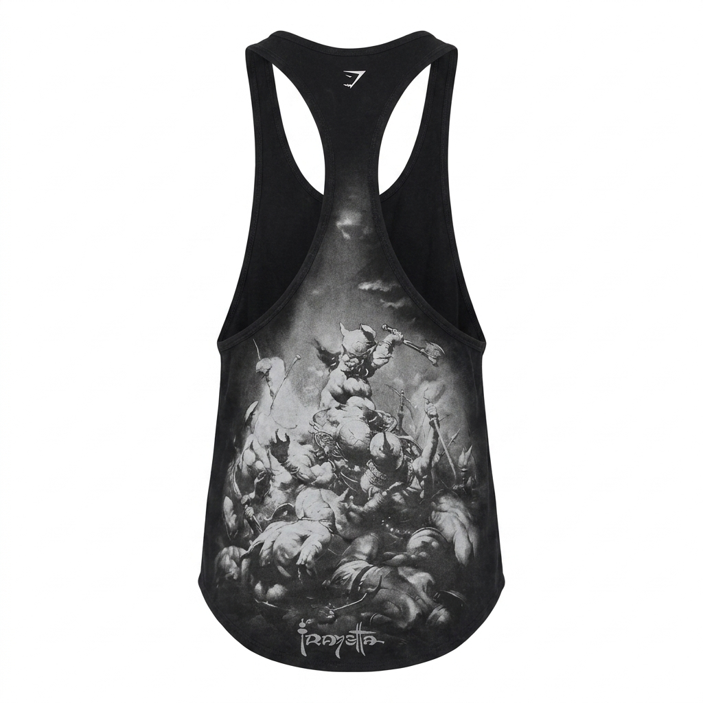 Gymshark x Frazetta Power Stringer Black
