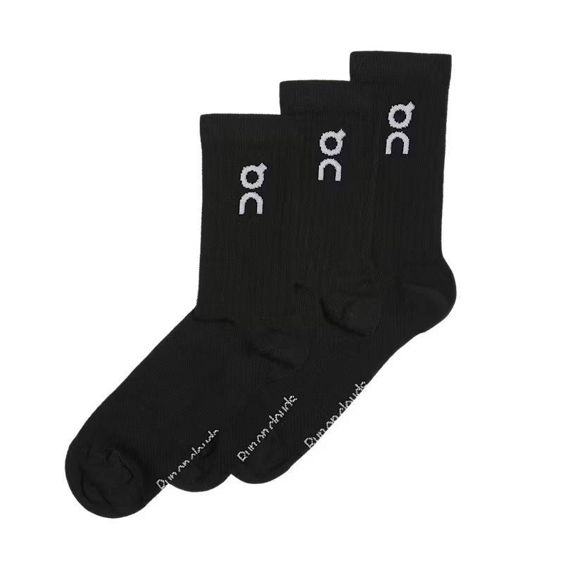 ON Logo Sock 3-Pack Black — ON CLOUD | Authentic India