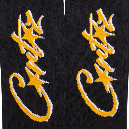 CORTEIZ ALLSTARZ SOCKS [BLACK & YELLOW]