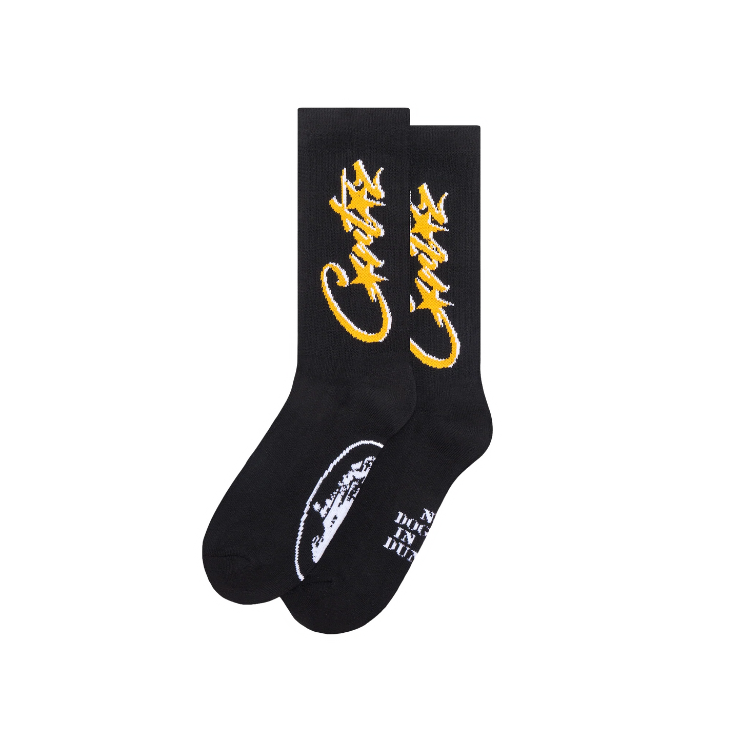 CORTEIZ ALLSTARZ SOCKS [BLACK & YELLOW]