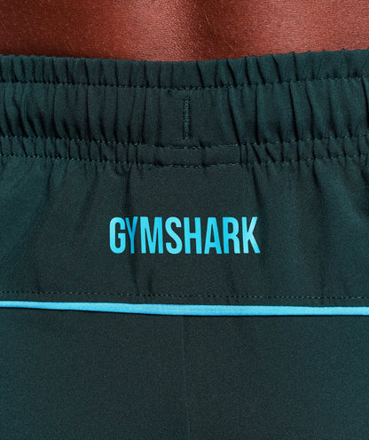 Gymshark Arrival Block 6" Shorts Deep Petrol Blue — Gymshark | Authentic India