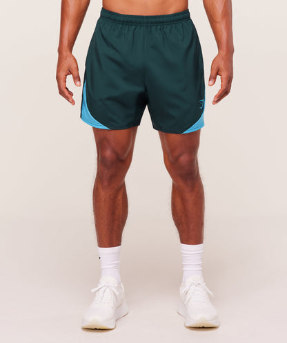 Gymshark Arrival Block 6" Shorts Deep Petrol Blue — Gymshark | Authentic India