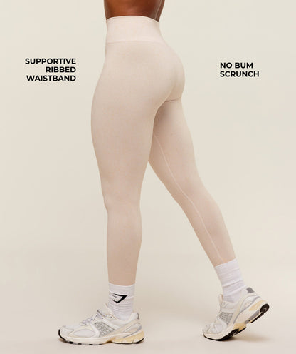 Women's Gymshark Adapt Fleck X Whitney Seamless Leggings Mineral | Coconut White — Gymshark | Authentic India