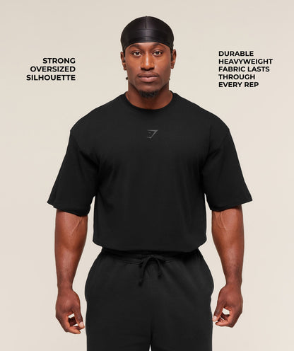 Gymshark Power T-Shirt Black — Gymshark | Authentic India