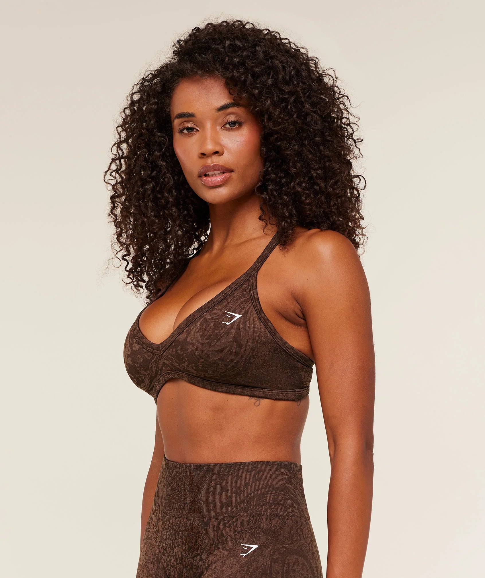 GYMSHARK Adapt Animal Sports Bra Brown — Gymshark | Authentic India