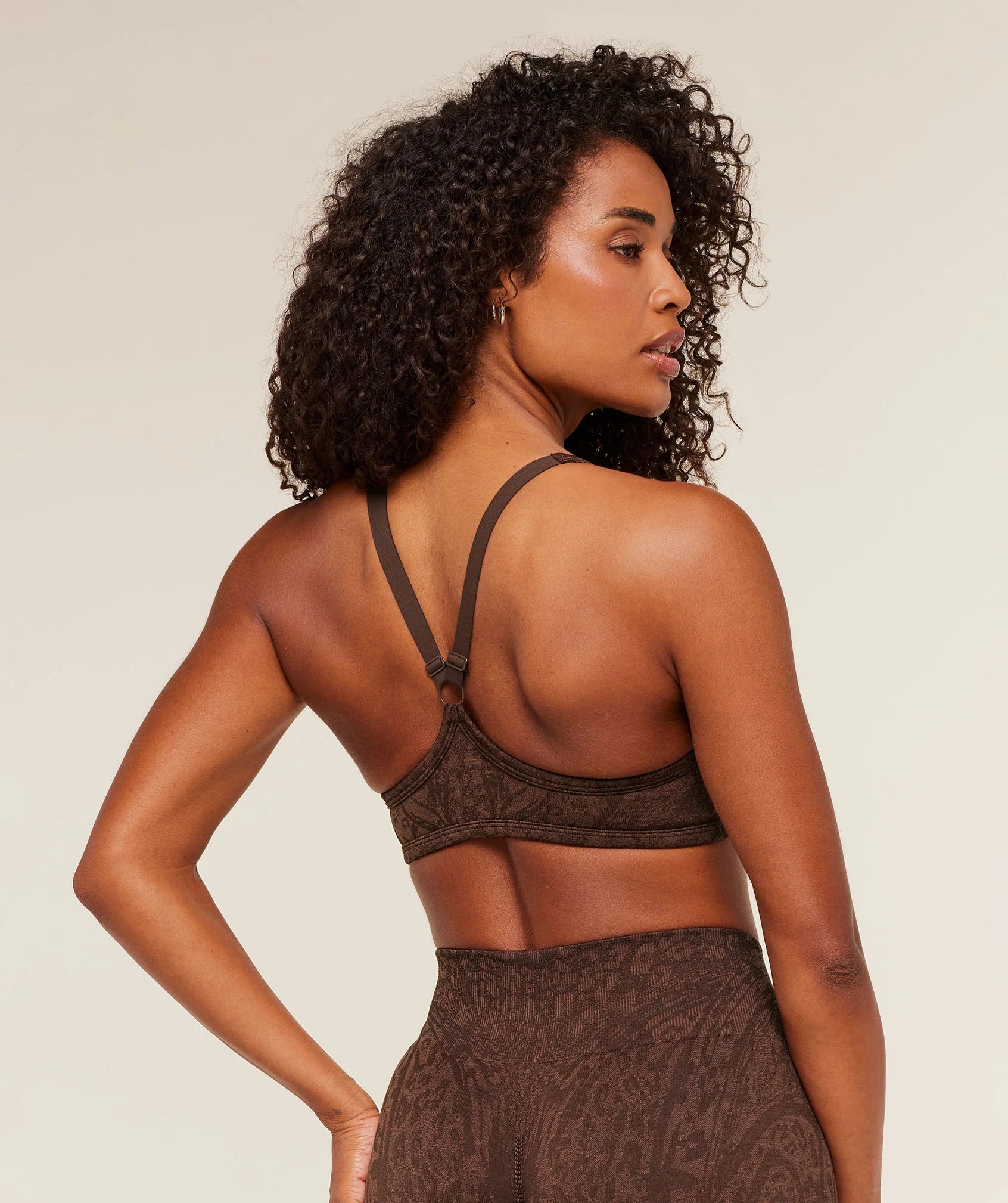 GYMSHARK Adapt Animal Sports Bra Brown — Gymshark | Authentic India