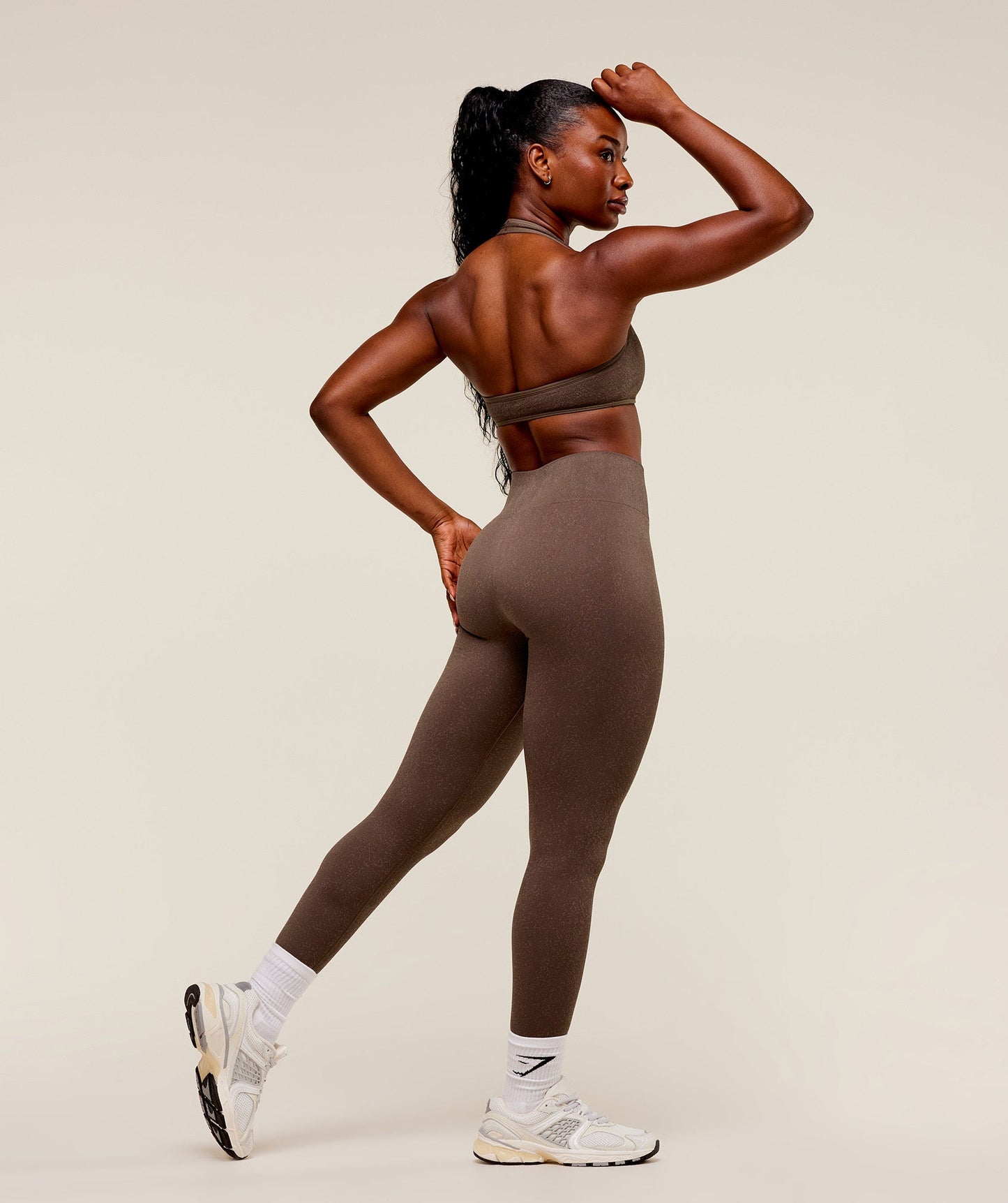 Women's Gymshark Adapt Fleck Seamless Leggings Soft Brown — Gymshark | Authentic India