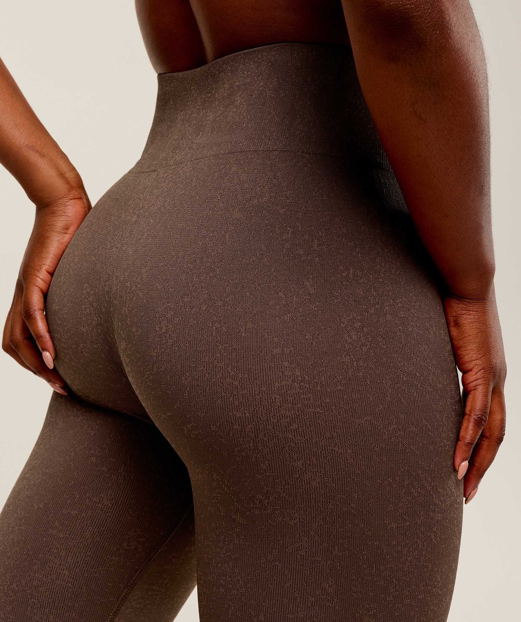 Women's Gymshark Adapt Fleck Seamless Leggings Soft Brown — Gymshark | Authentic India