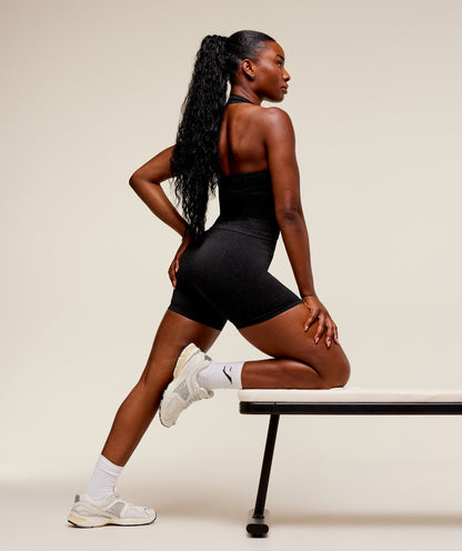 Women's Gymshark Adapt Fleck Seamless Shorts Black — Gymshark | Authentic India