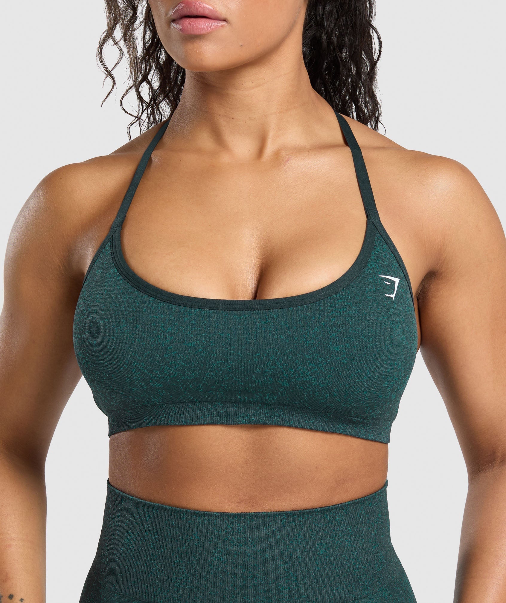 Women's Gymshark Adapt Fleck T-Back Bra Darkest Teal — Gymshark | Authentic India
