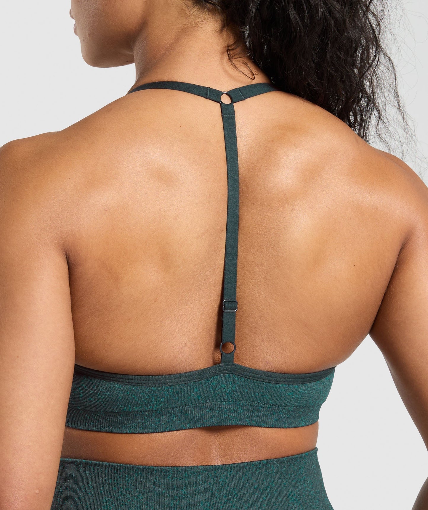 Women's Gymshark Adapt Fleck T-Back Bra Darkest Teal — Gymshark | Authentic India