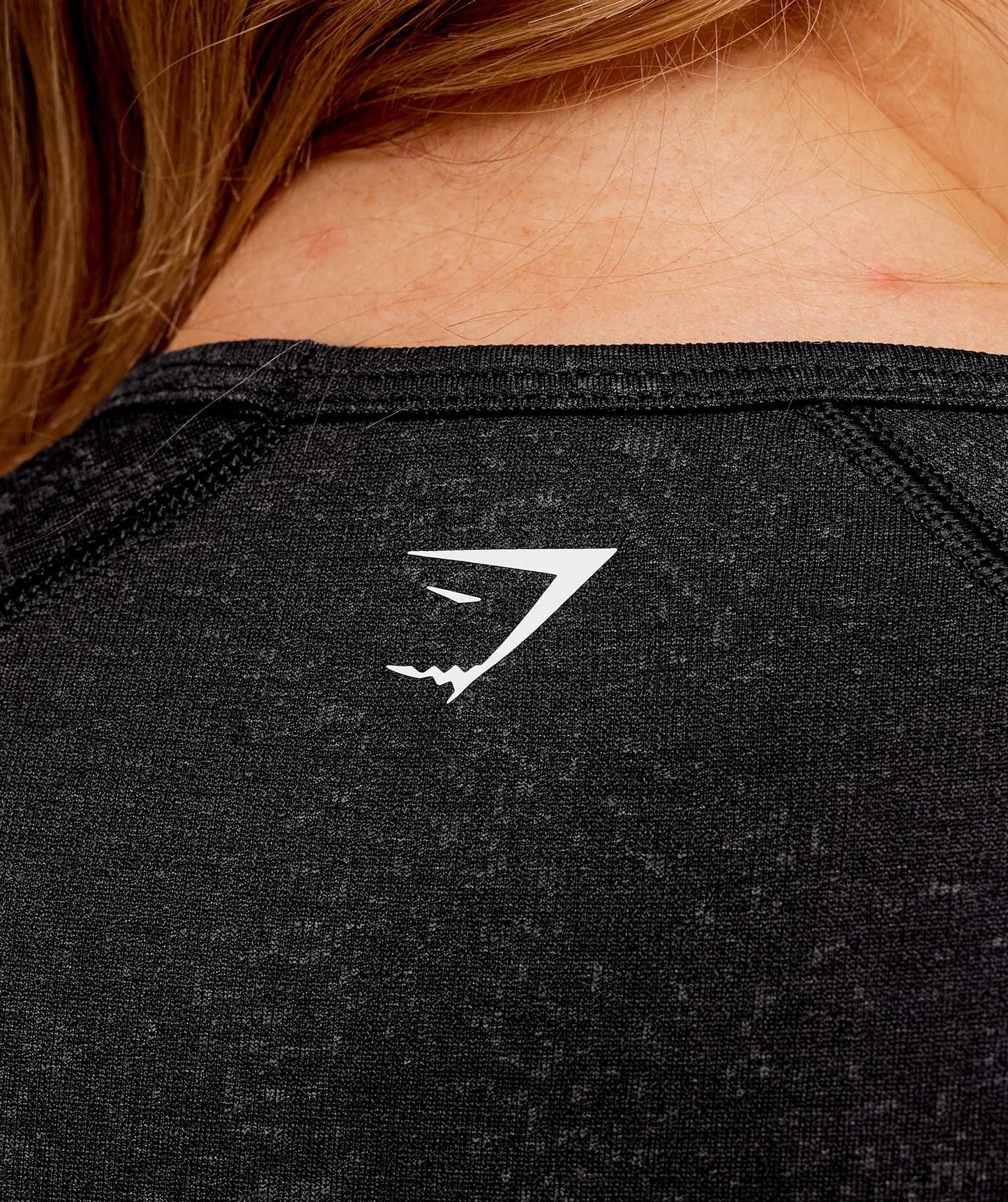 Women's Gymshark Adapt Fleck X Whitney Short Sleeve Crop Top Black — Gymshark | Authentic India