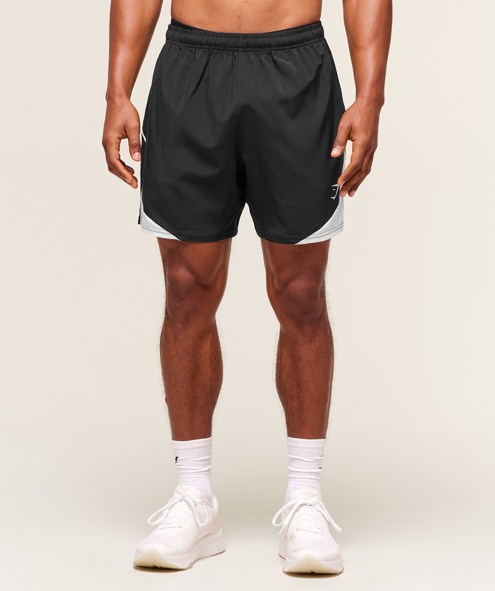 Gymshark Arrival Block 6" Shorts Black — Gymshark | Authentic India