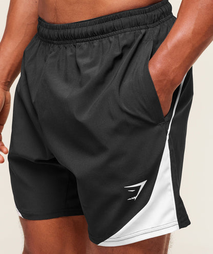 Gymshark Arrival Block 6" Shorts Black — Gymshark | Authentic India