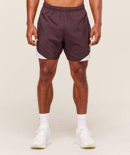 Gymshark Arrival Block 6" Shorts Cherry Purple — Gymshark | Authentic India