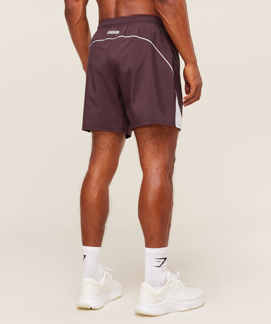 Gymshark Arrival Block 6" Shorts Cherry Purple — Gymshark | Authentic India