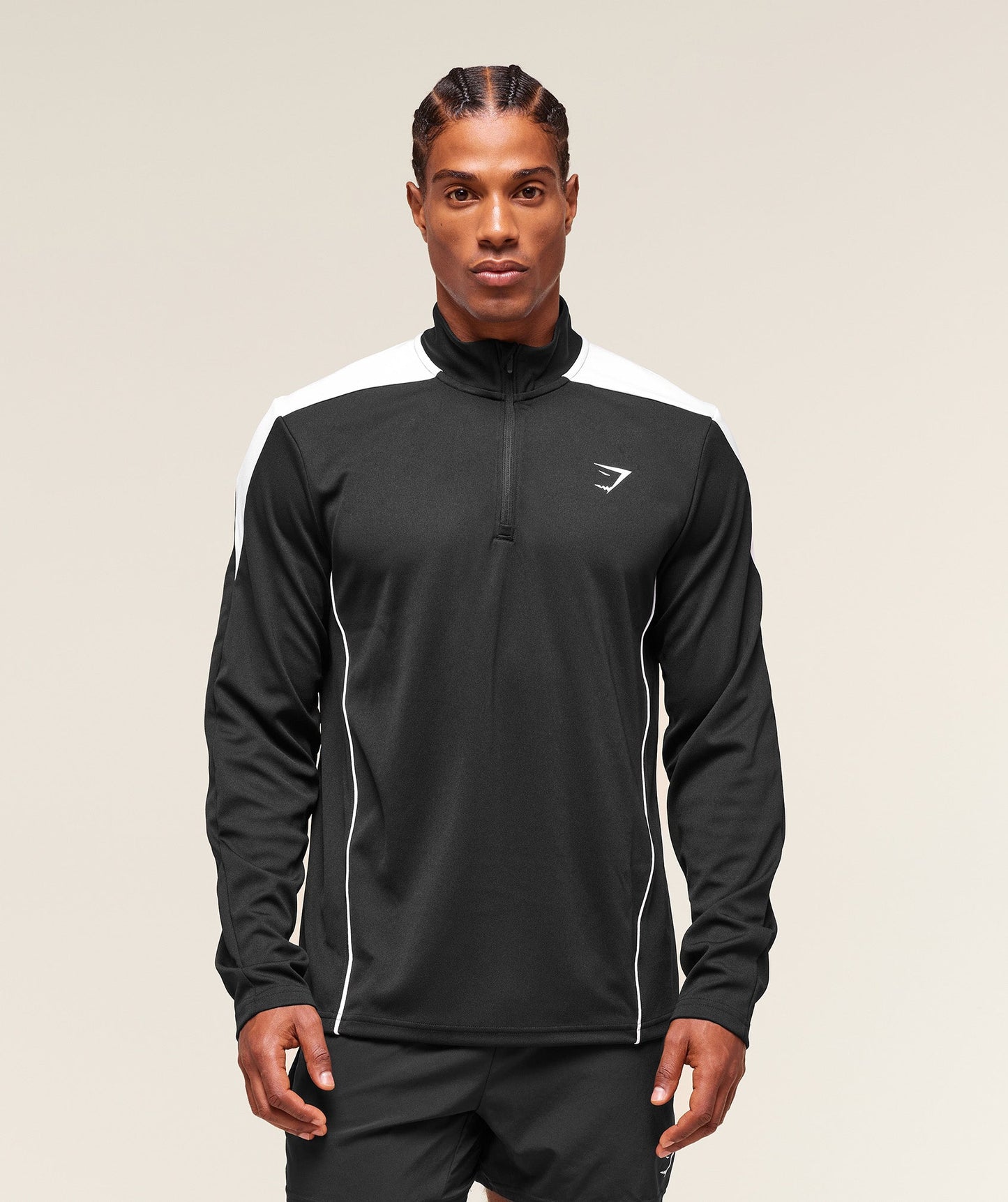 Gymshark Arrival Block 1/4 Zip Black — Gymshark | Authentic India