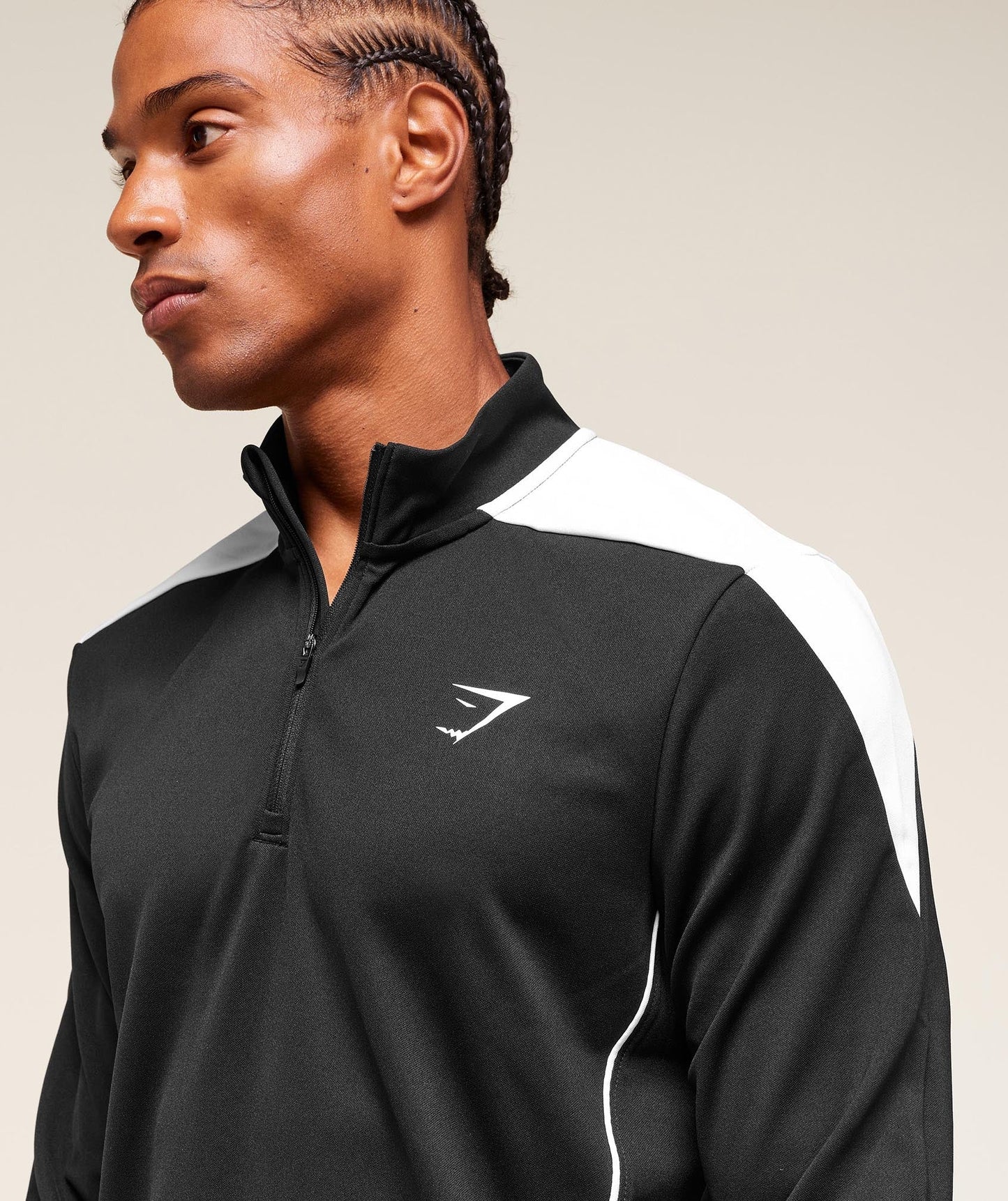 Gymshark Arrival Block 1/4 Zip Black — Gymshark | Authentic India