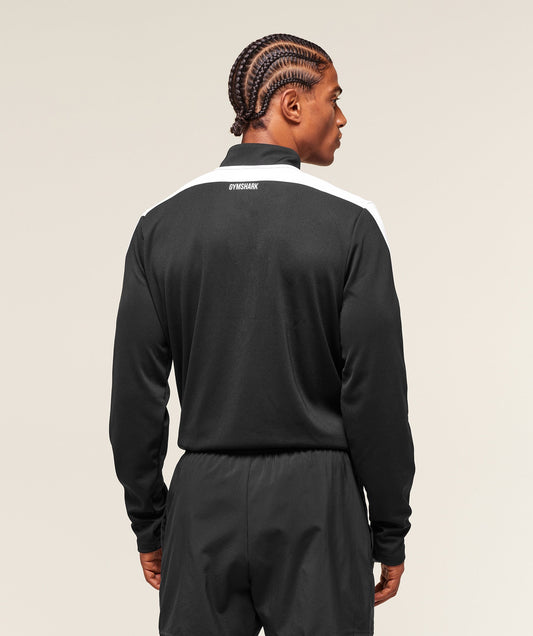 Gymshark Arrival Block 1/4 Zip Black — Gymshark | Authentic India