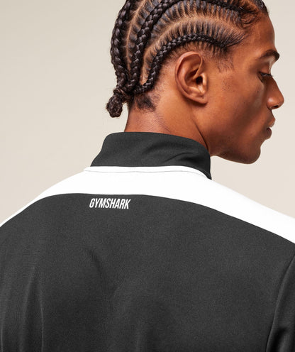 Gymshark Arrival Block 1/4 Zip Black — Gymshark | Authentic India