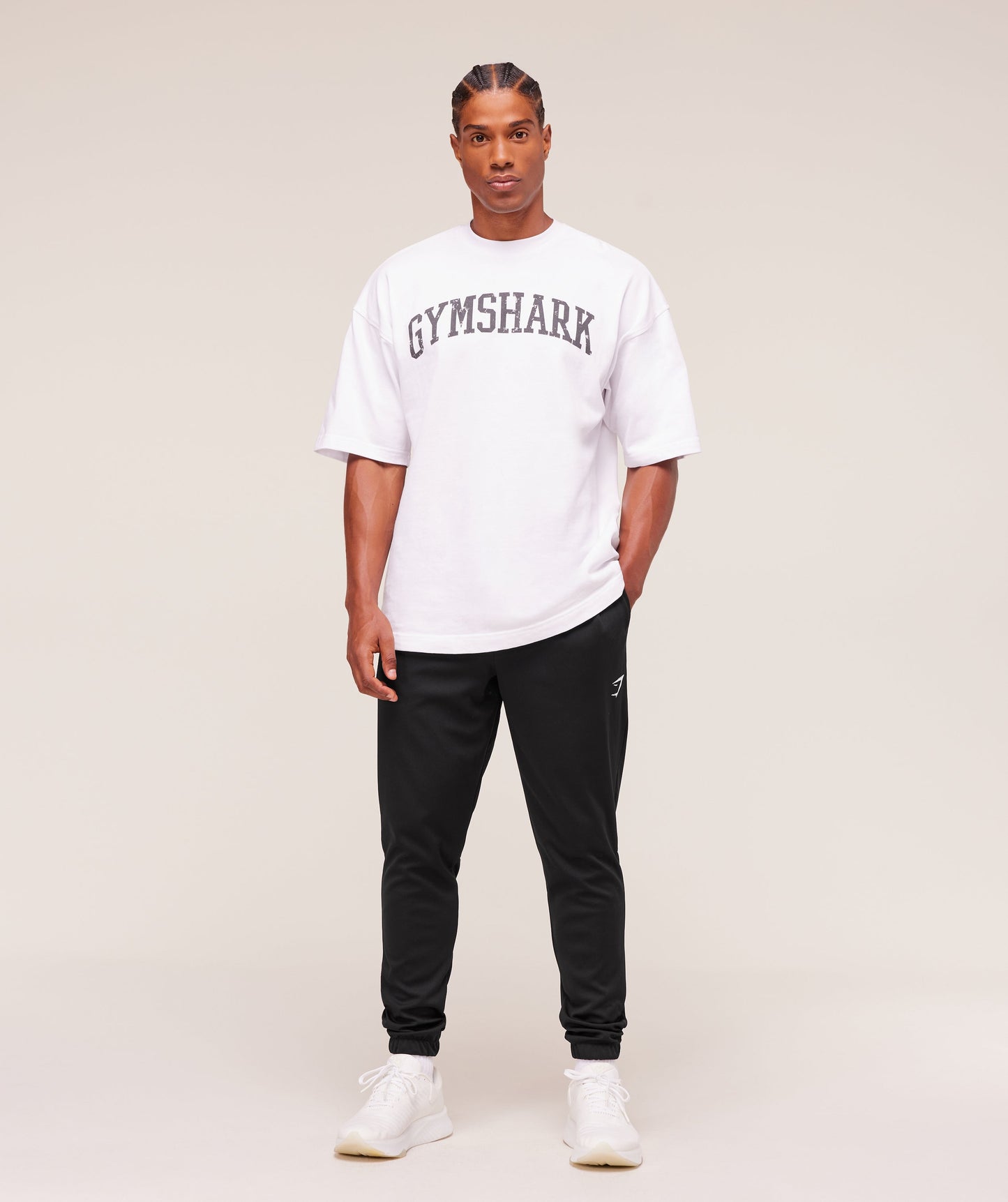 Gymshark Arrival Knit Block Joggers Black — Gymshark | Authentic India