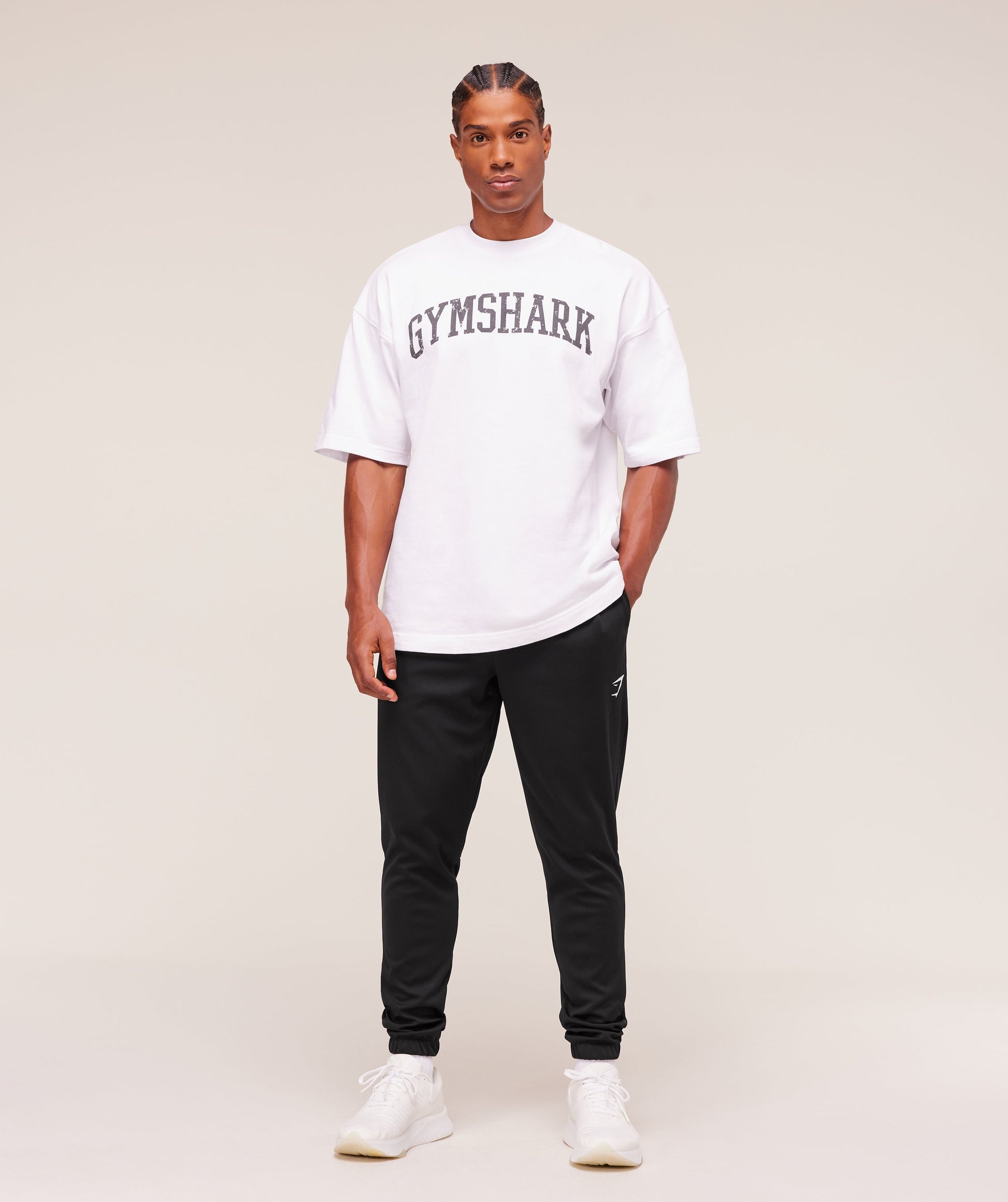 Gymshark Arrival Knit Block Joggers Black — Gymshark | Authentic India