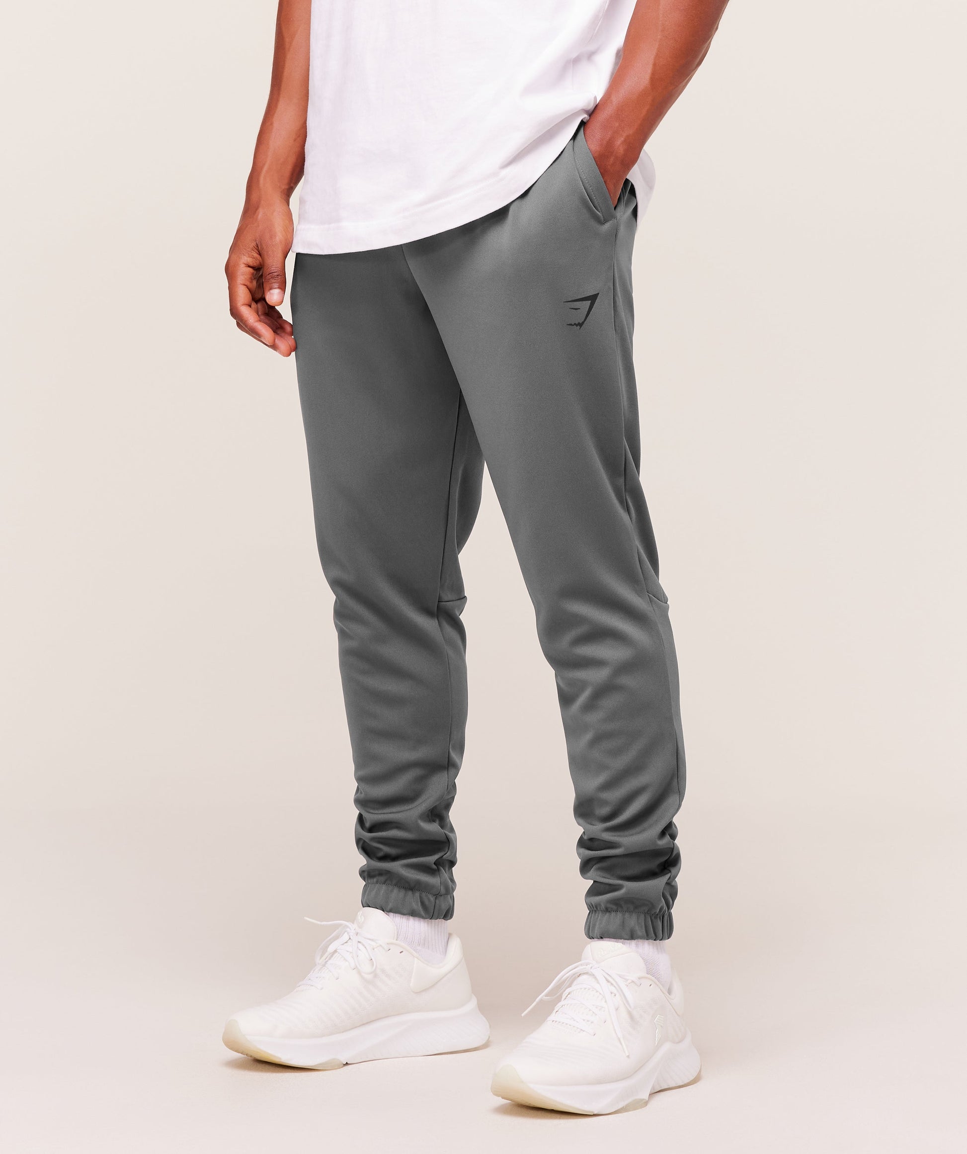 Gymshark Arrival Knit Block Joggers Dark Grey — Gymshark | Authentic India