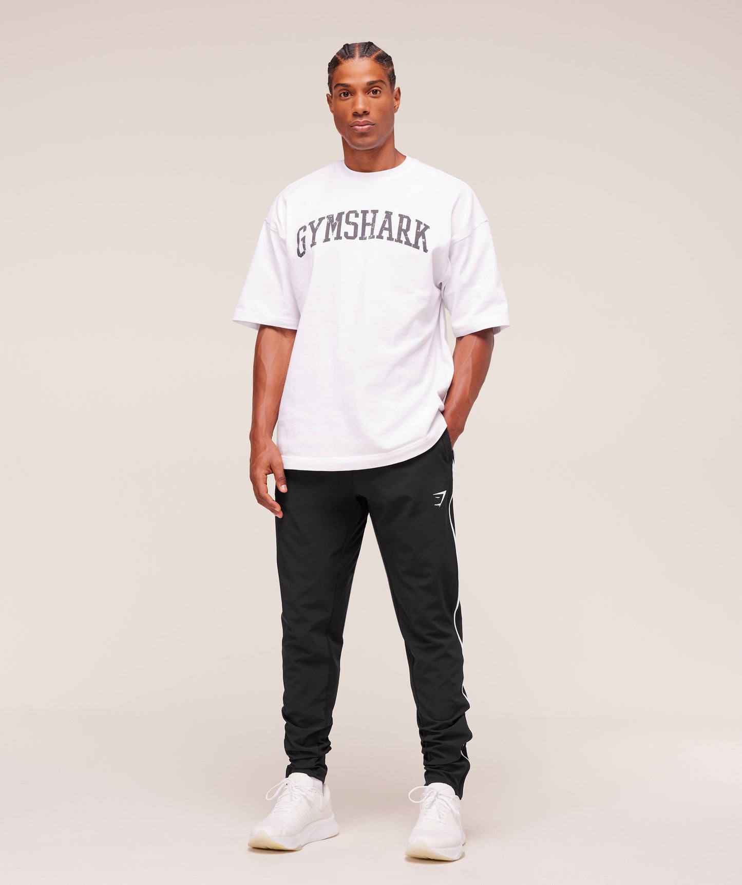 Gymshark Arrival Woven Block Joggers Black — Gymshark | Authentic India