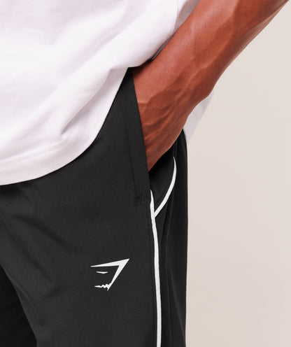 Gymshark Arrival Woven Block Joggers Black — Gymshark | Authentic India