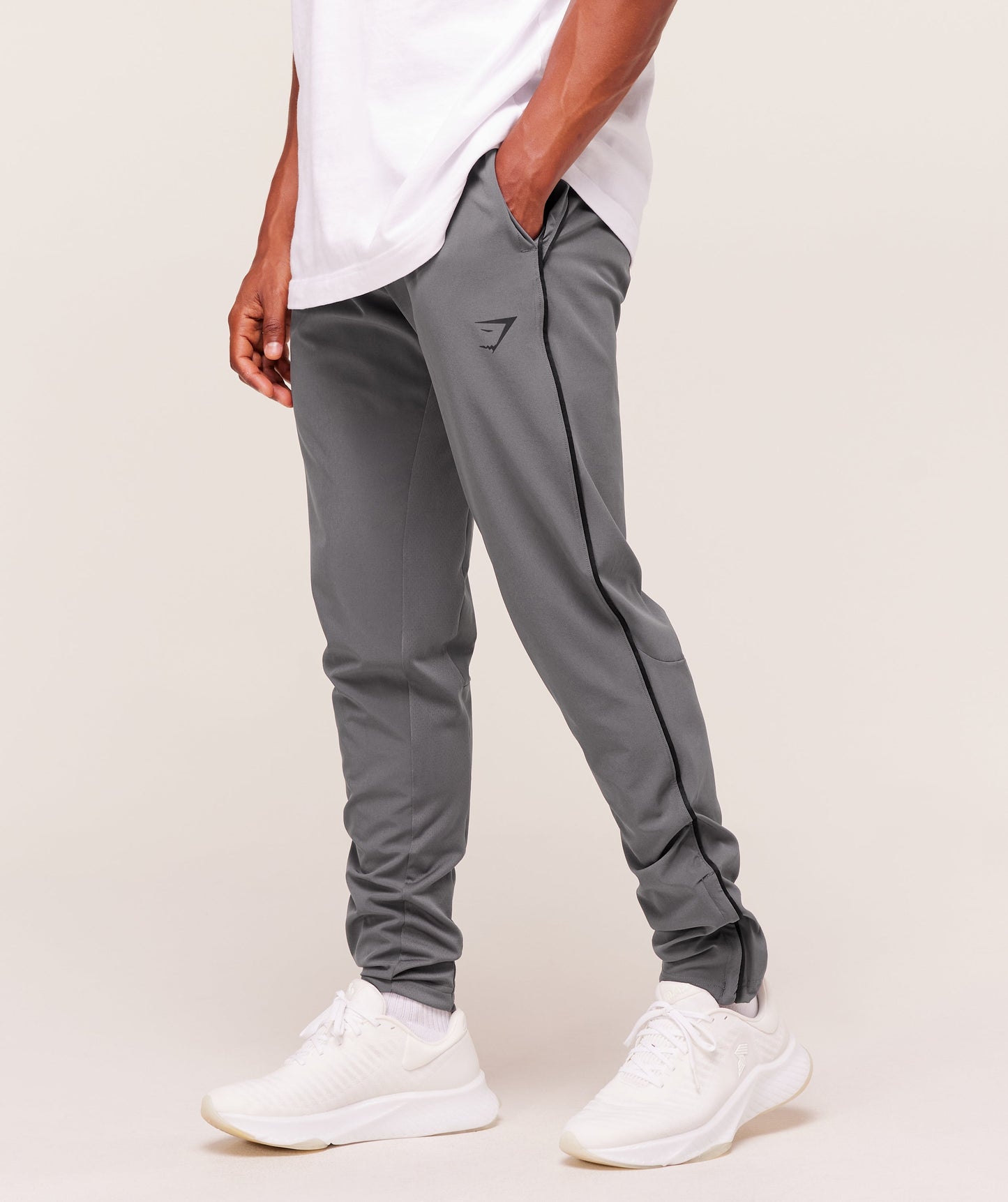 Gymshark Arrival Woven Block Joggers Dark Grey — Gymshark | Authentic India
