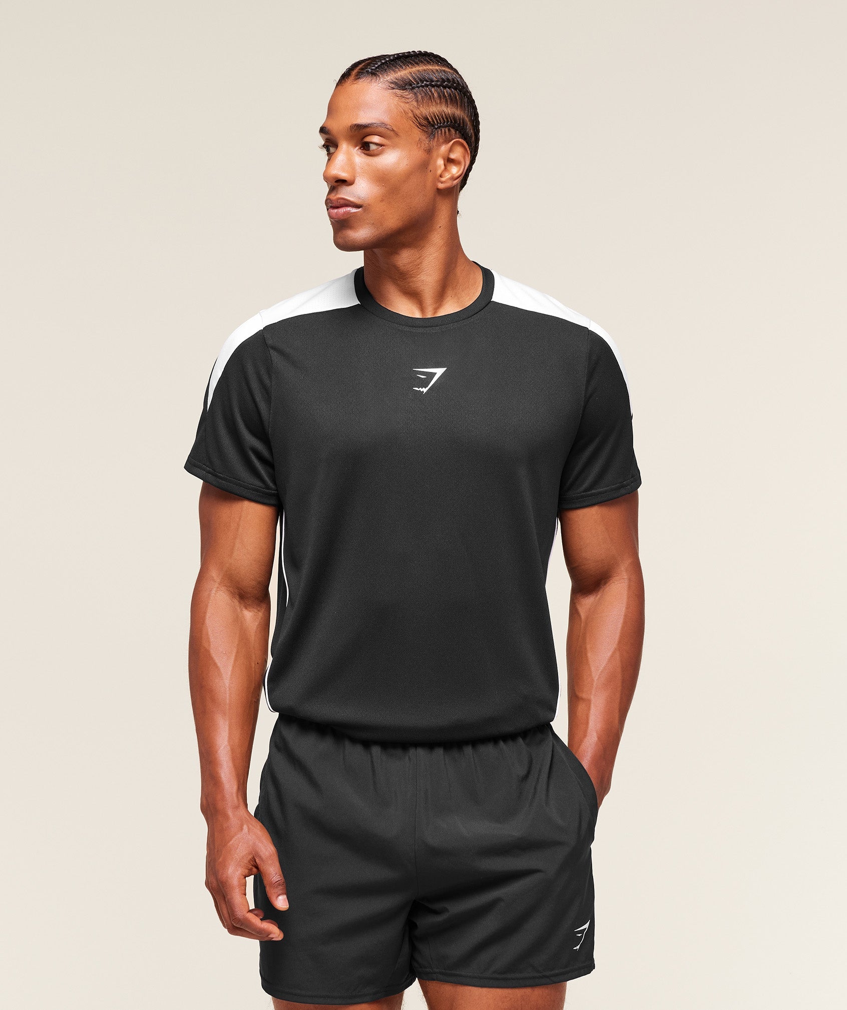 Gymshark Arrival Block T-Shirt Black — Gymshark | Authentic India