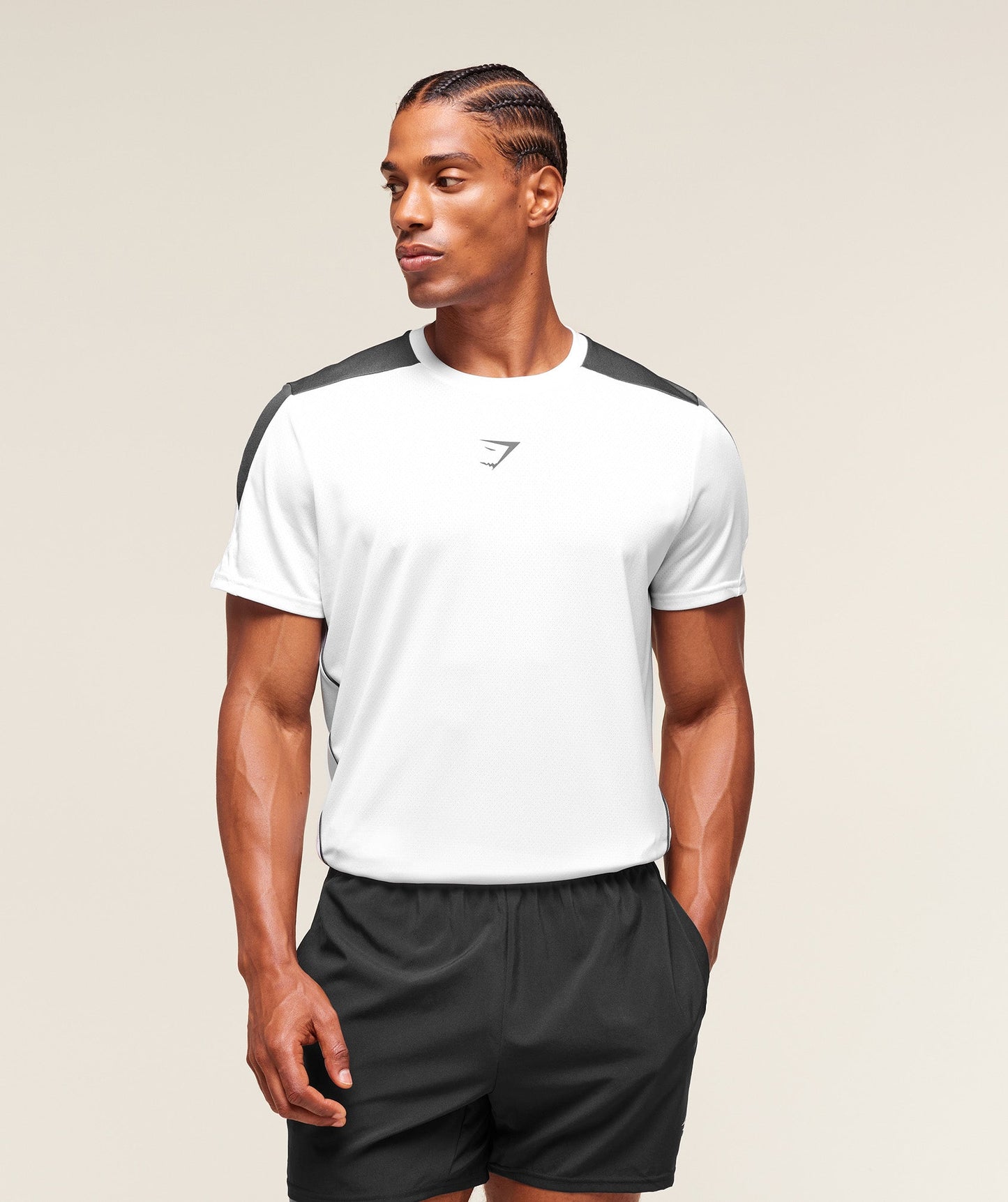 Gymshark Arrival Block T-Shirt White — Gymshark | Authentic India