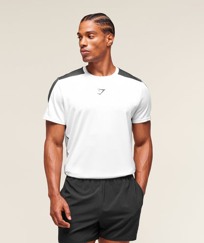 Gymshark Arrival Block T-Shirt White — Gymshark | Authentic India