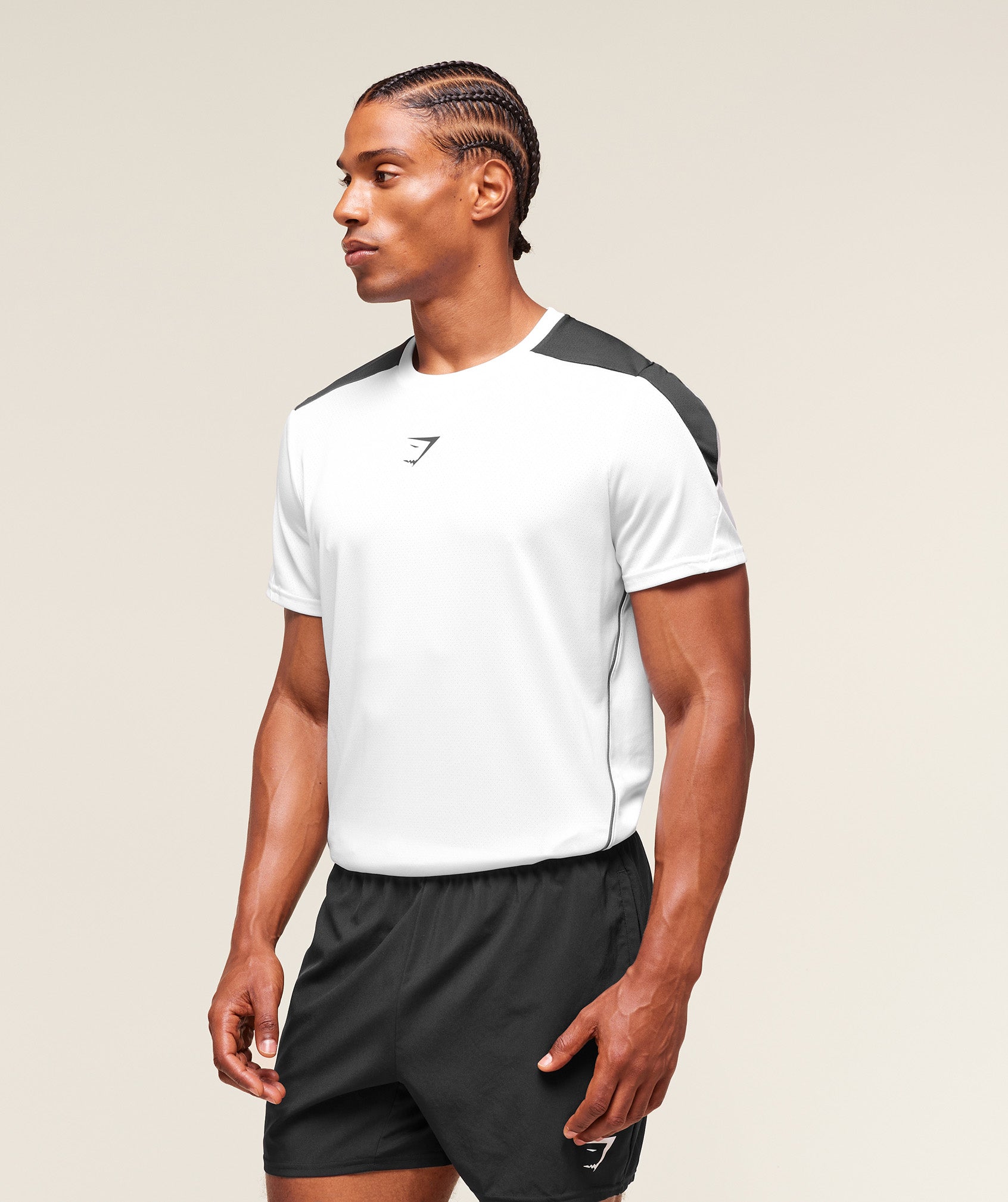 Gymshark Arrival Block T-Shirt White — Gymshark | Authentic India