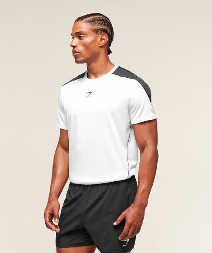 Gymshark Arrival Block T-Shirt White — Gymshark | Authentic India