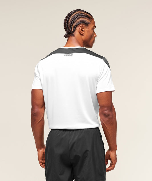 Gymshark Arrival Block T-Shirt White — Gymshark | Authentic India