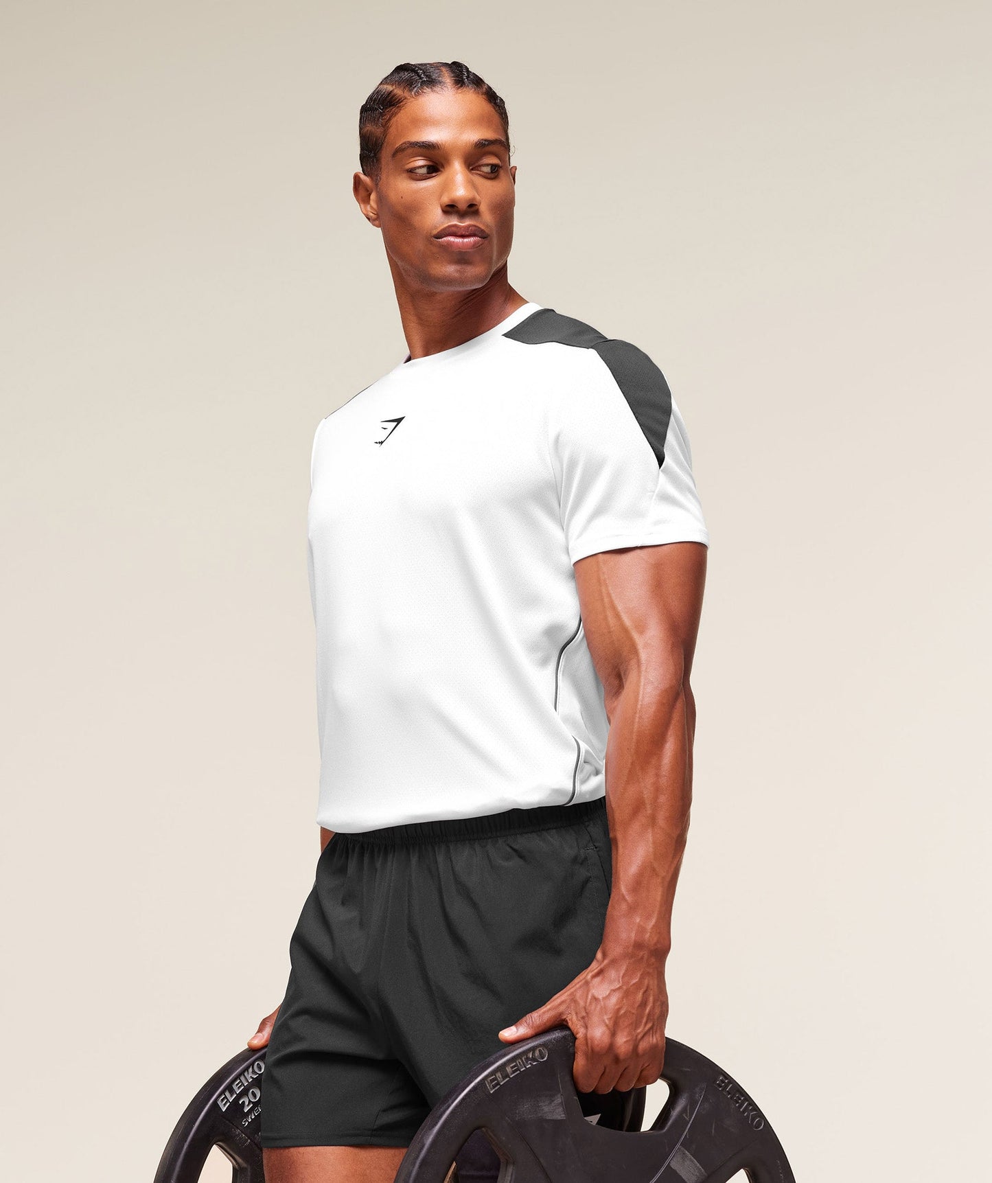 Gymshark Arrival Block T-Shirt White — Gymshark | Authentic India