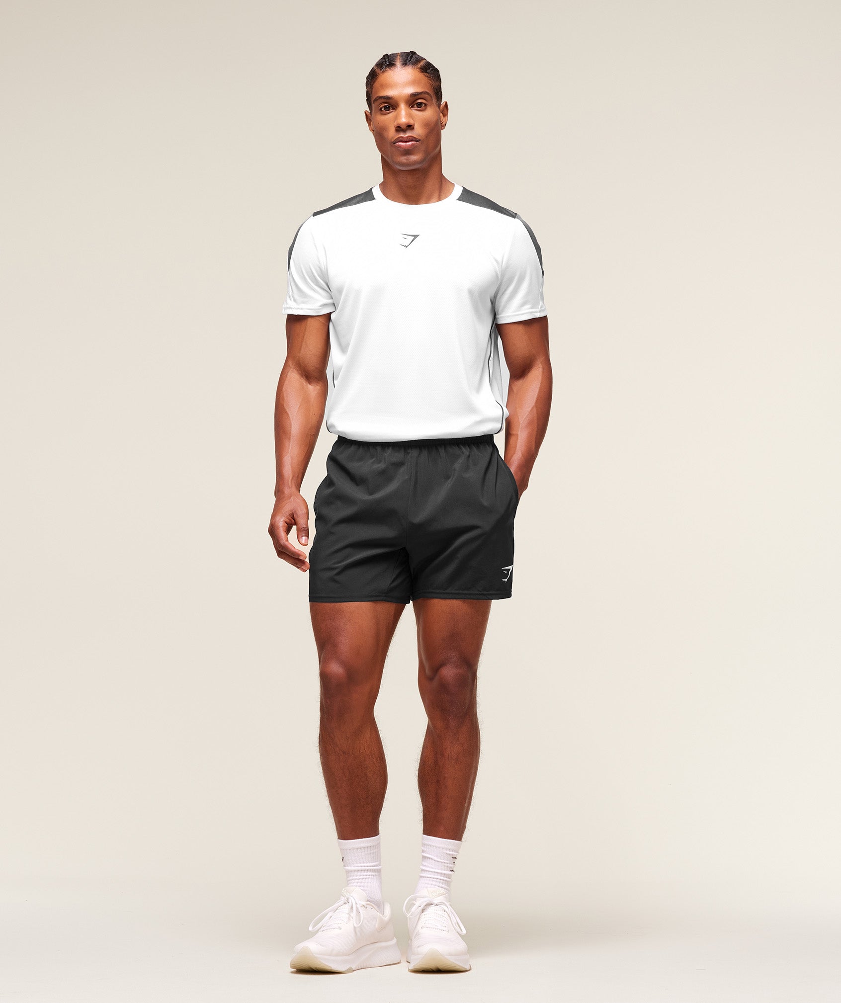 Gymshark Arrival Block T-Shirt White — Gymshark | Authentic India
