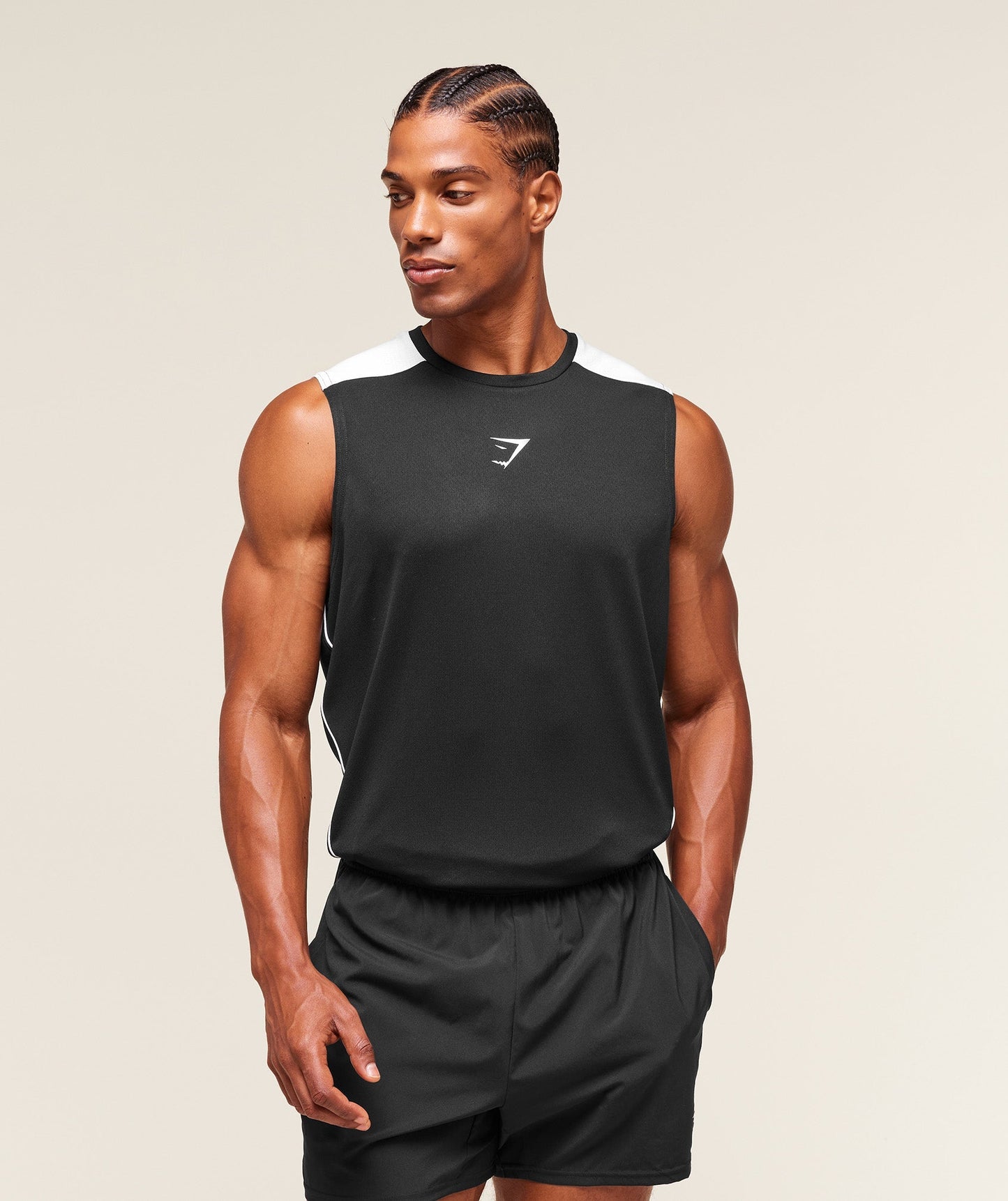 Gymshark Arrival Block Tank Black — Gymshark | Authentic India