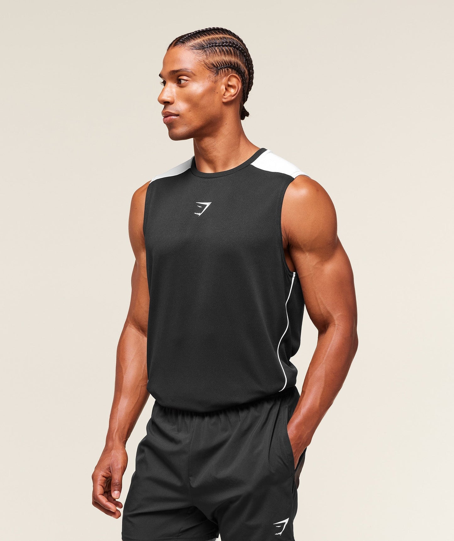 Gymshark Arrival Block Tank Black — Gymshark | Authentic India