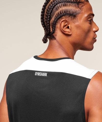Gymshark Arrival Block Tank Black — Gymshark | Authentic India