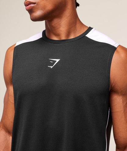 Gymshark Arrival Block Tank Black — Gymshark | Authentic India