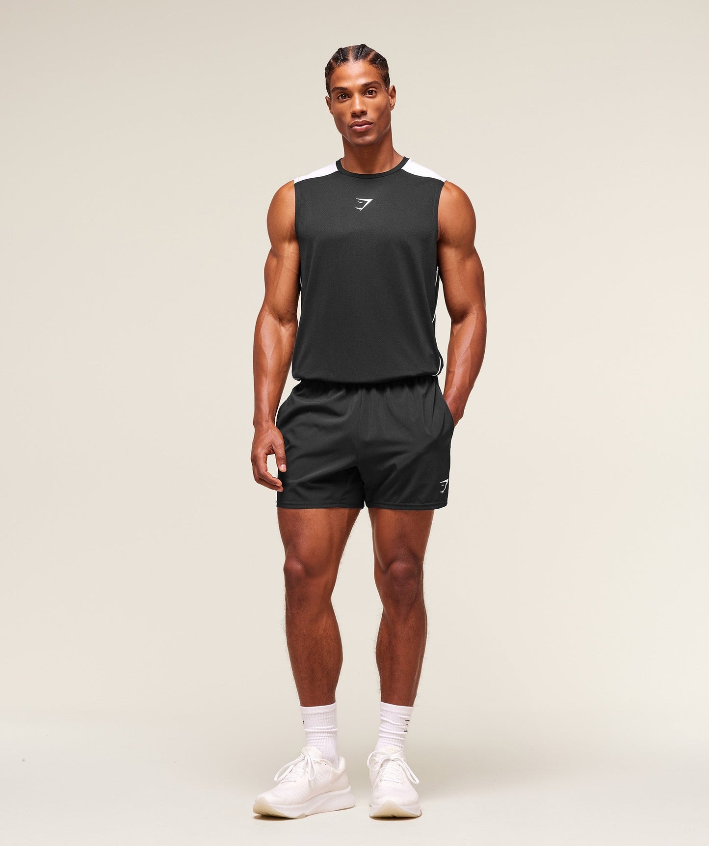 Gymshark Arrival Block Tank Black — Gymshark | Authentic India