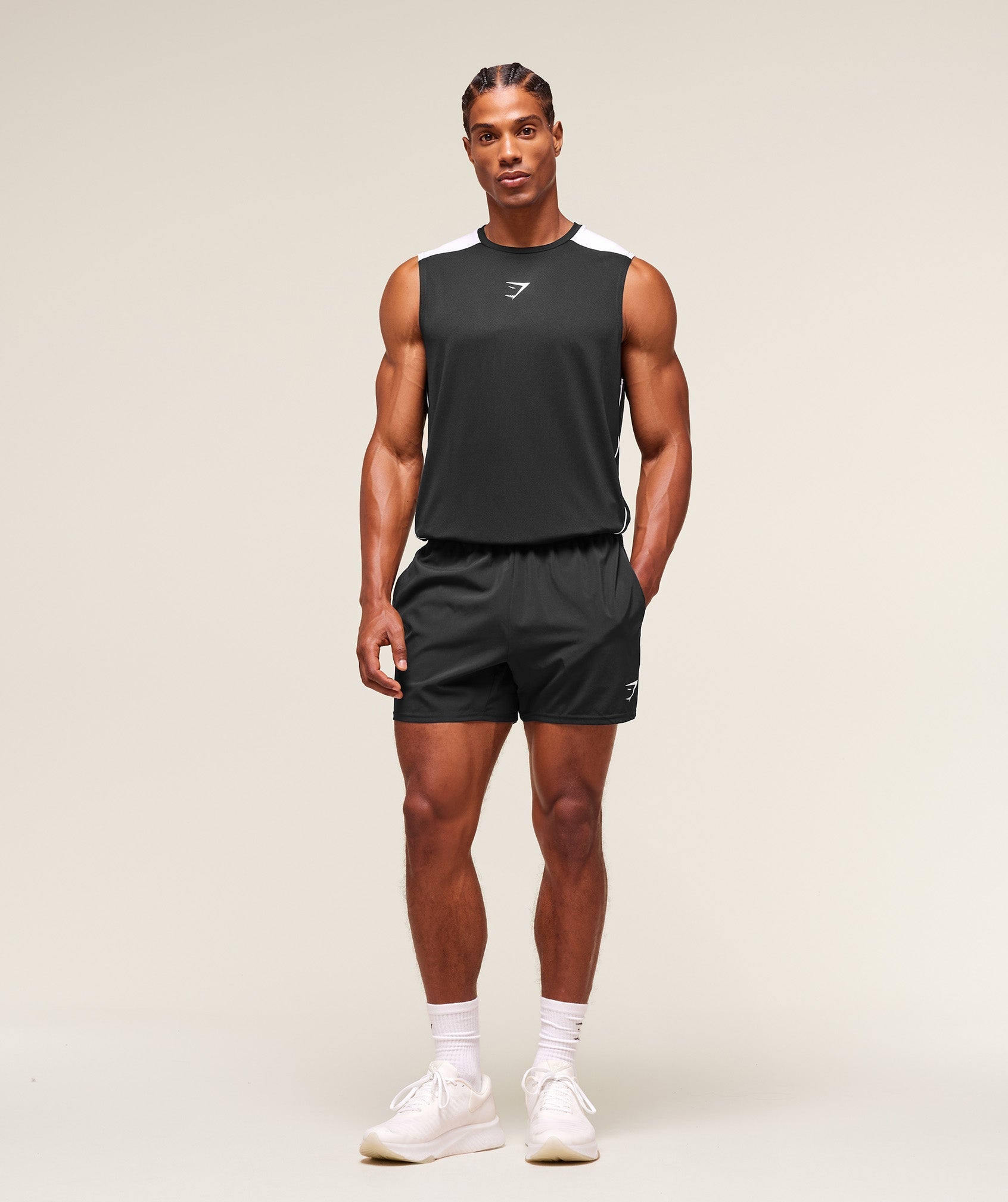 Gymshark Arrival Block Tank Black — Gymshark | Authentic India