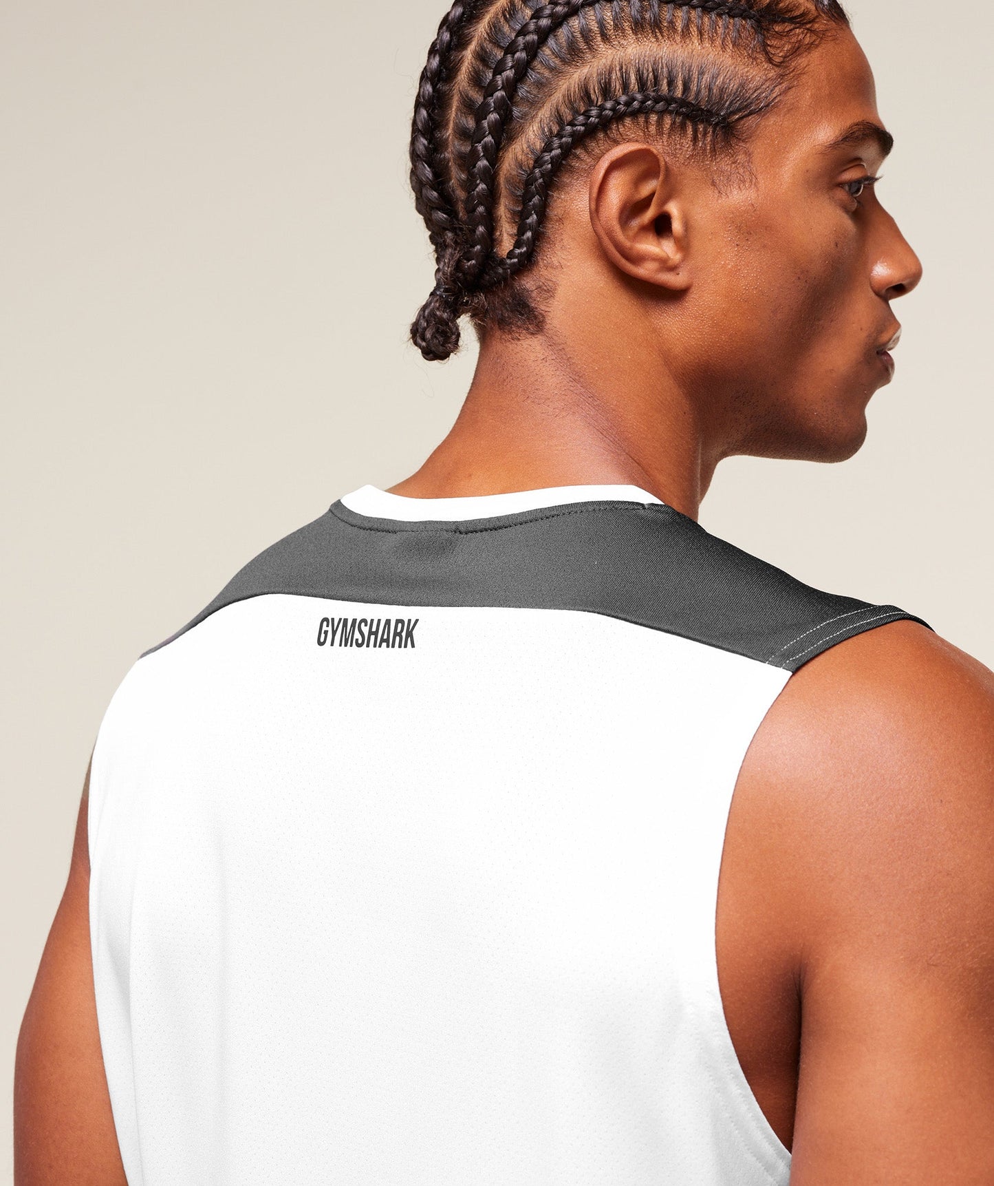 Gymshark Arrival Block Tank White — Gymshark | Authentic India
