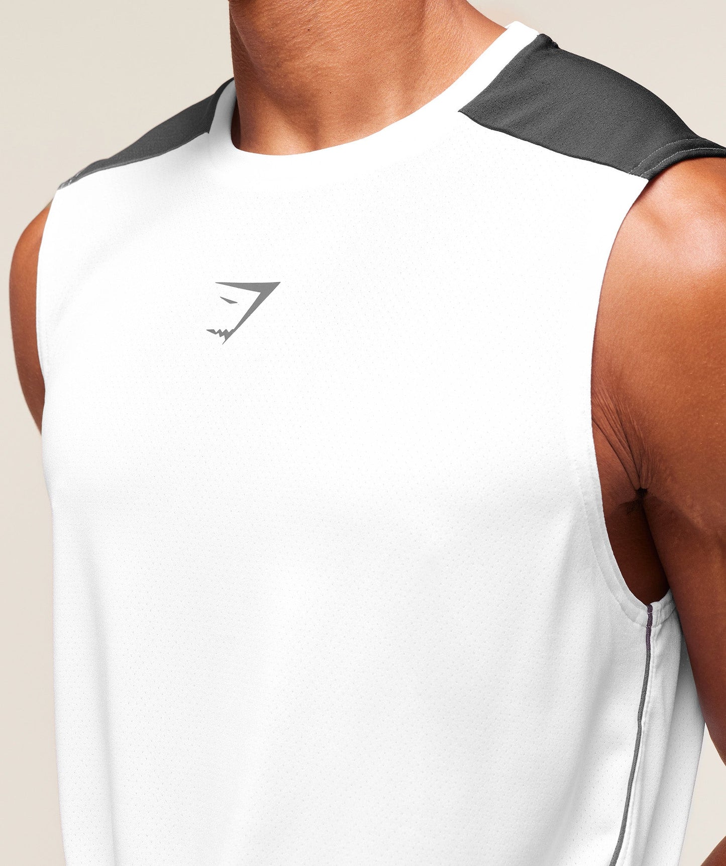 Gymshark Arrival Block Tank White — Gymshark | Authentic India