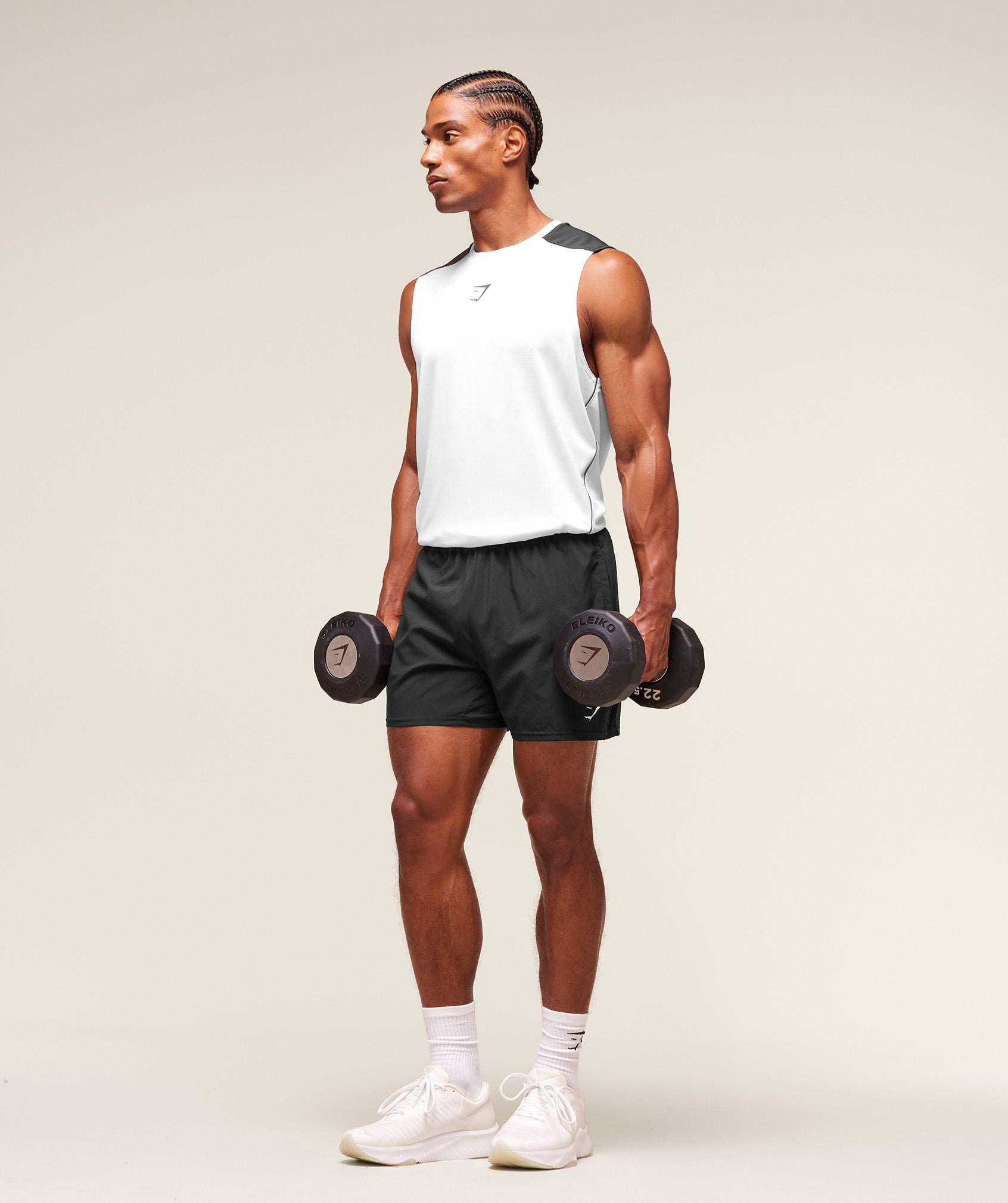 Gymshark Arrival Block Tank White — Gymshark | Authentic India