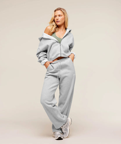 GYMSHARK Cosy Luxe Zip Through Hoodie Grey — Gymshark | Authentic India