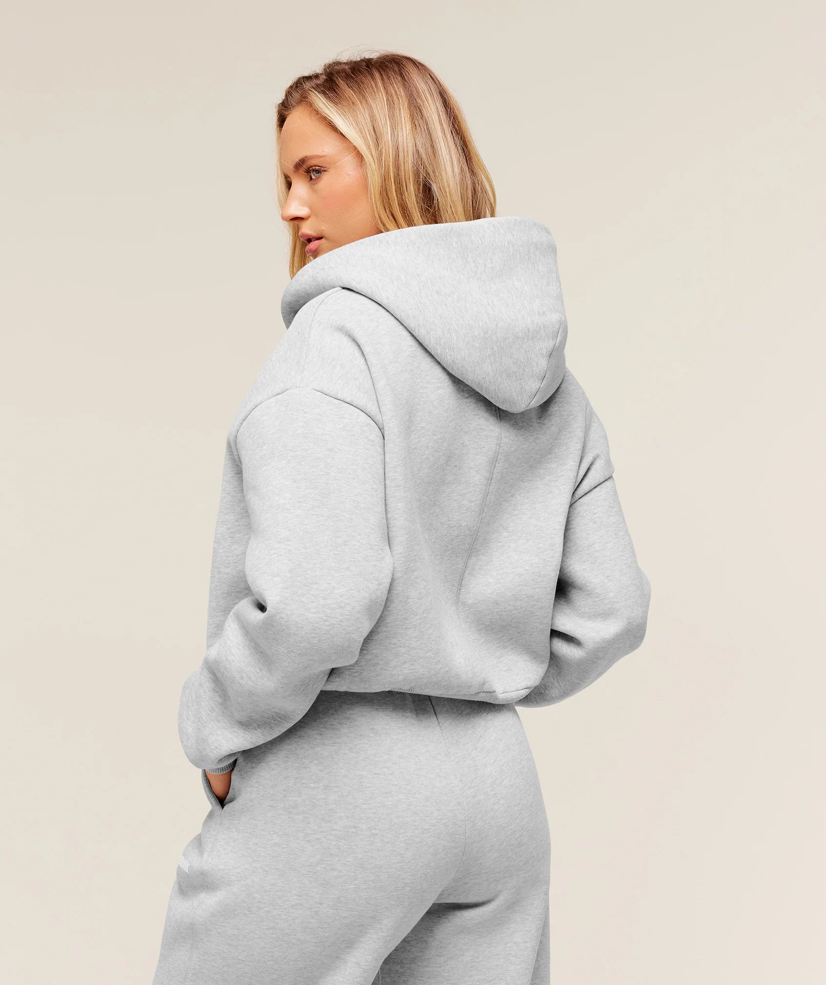 GYMSHARK Cosy Luxe Zip Through Hoodie Grey — Gymshark | Authentic India