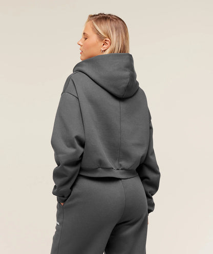 GYMSHARK Cosy Luxe Zip Through Hoodie Grey — Gymshark | Authentic India